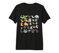 Alfabeto Animal ABC Learning A-Z Lista para niños y niñas Camiseta Premium