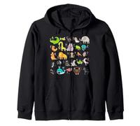 Alfabeto Animal ABC Learning A-Z Lista para niños y niñas Sudadera con Capucha