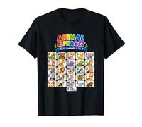 Alfabeto Animal de la A a la Z Cute Wildlife ABC Learning Adventure Camiseta gráfica económica