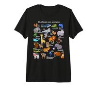 Alfabeto Animales Españoles A-Z ABC de la Vida Silvestre Camiseta Premium