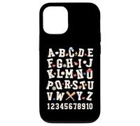 Alfabeto béisbol ABC números letras niños niño niña maestro Carcasa para iPhone 12/12 Pro