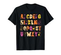 Alfabeto En Español Profesor Abecedario Letras De Halloween Camiseta