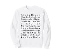 Alfabeto Fonético Internacional Aviación y Código Militar Sudadera