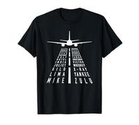 Alfabeto fonético internacional con diseño de avión Big Jet Camiseta