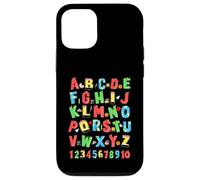 Alfabeto Números Escuela ABC Letras Niños Niñas Maestro Carcasa para iPhone 12/12 Pro