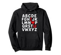 Alfabeto te amo mensaje oculto Sudadera con Capucha