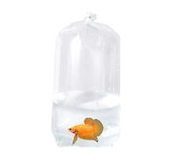 AlfaEx Bolsas de pesca, 3 x 2 x 12 pulgadas, a prueba de fugas, parte inferior plana, bolsas de plástico transparente para transporte hermético de peces betta y peces pequeños, calibre 200 (paquete de
