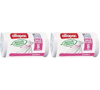 ALFAPAC - 30 bolsas de basura de 5 L - cuarto de baño - fabricado en Francia - bi-material reciclado y vegetal (Paquete de 2)