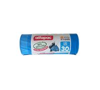 Alfapac Bolsas basura 15u 'Cubo alto' 50x75cm 30L autocierre.