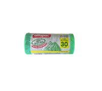Alfapac Bolsas de basura 15u 'Antibacterias' 55x60cm 30L autocierre.