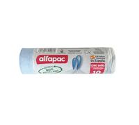ALFAPAC Bolsas de basura 15u de 10L, Ultra resistentes, Triple capa, Antigoteo, autocierre