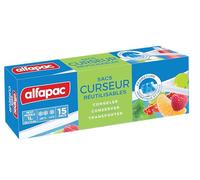 Alfapac - Bolsas de congelación con Cierre Deslizante - Herméticas y Reutilizables - Protectores y conservantes - 15 x 1 L