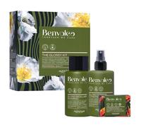 Alfaparf Benvoleo Pack Glossy. Brillo extremo y suavidad natural para un cabello radiante. Champu 275 ml + acondicionador express 200 ml + Shower&Shampoo 80 gr