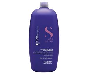 Alfaparf Semi di Lino Anti-Yellow Low Shampoo 1000ml - Champú anti-amarillo para cabellos rubios y plateados