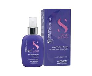 Alfaparf Semi di Lino Anti-Yellow Spray 125ml - Spray anti-amarillo sin aclarado para aclarado parcial