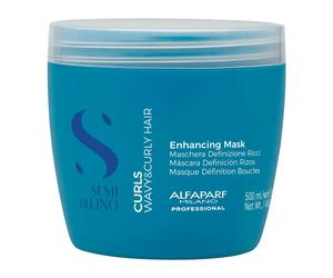 Alfaparf Semi di Lino Curl Enhancing Mask 500ml - Mascarilla hidratante para cabello rizado y ondulado