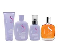 Alfaparf Semi di Lino Smoothing Rutina con Aceite - Cabello Liso Anti-Frizz