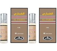 AlFaresConcentrated Perfume Oil 6ml Roll-On (Pack of 2) | Long Lasting Alcohol-Free Attar for Men & Women