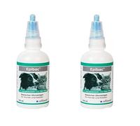 Alfavet Epibac - Limpiador de oídos básico muy suave para perros y gatos con clorhexidina y Tris EDTA, 2 x 100 ml