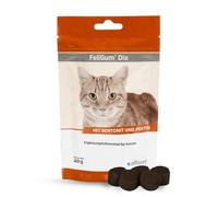 alfavet FeliGum Dia, suplemento alimenticio dietético en caso de diarrea para gatos, Trastornos de la resorción intestinal, pastillas para masticar, Bolsa de 40 g