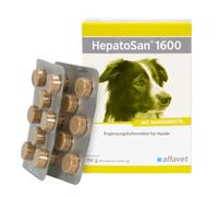 Alfavet HepatoSan 1600 - suplemento alimenticio para Perros - Ayuda al metabolismo hepático - 120 tabletas de 1600mg