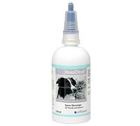 Alfavet HexoClean - Limpiador ácido de oídos para Perros y Gatos con aplicador de Goma Suave inocuo para los oídos, clorhexidina y ácido salicílico, Botella de plástico de 150 ml