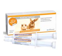 Alfavet RodiCare Hairball - alimento complementario para conejos enanos y cobayas - ayuda a eliminar las bolas de pelo - 6 inyectores de 12 ml