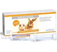 Alfavet RodiCare Hairball - alimento complementario para Conejos Enanos y cobayas - Ayuda a Eliminar Las Bolas de Pelo - 3 inyectores de 12 ml