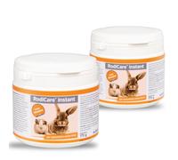Alfavet RodiCare Instant - 2 x 170 g Polvo - Alimento Completo con Hierbas para Conejos, cobayas y pequeños roedores debilitados y sin apetito - con Cuchara dosificadora