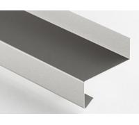 Alféizar de Ventana Bandeja Escurridora Aluminio Cierre 5° 2mm Aluminio Tubo en Blanco Profundo = 50-400mm 500mm,750mm,1000mm,1500mm O 2000mm (Alféizar de Ventana 1000mm, 15/40/225/25)