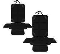 Alfheim Asiento de Coche Protecto para Niño 2 Pack con Acolchado para Bebé Asiento, Impermeable y Antideslizante Fondo de Duradero y Cómodo Cubierta del Asiento, Universal se Adapta a La Coche ISOFIX