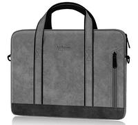 Alfheim Bolso de Hombro 15,6 Pulgadas 15-15.6 pollici Ordenador Paquete de Maletín de Cuero Resistente al Agua para Laptop Portátil para Viajes/Negocios, Compatible con 16" MacBook Pro M4 M3 M2 M1