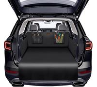 Alfheim Funda Impermeable Antideslizante-Protección Universal para Coches y SUV Medianos Pequeños-Resistente Rayaduras,Antiarrugas,Fácil de Limpiar,con Bolsillos de Malla y Protección de Bumper(Negro)