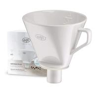 alfi Aroma Plus, Filtro de Porcelana para Papel tamaño 4, Filtro Permanente, infusión de café filtrado Directamente en la Jarra, sujeción Gracias al pitorro, con asa, Apto para lavavajillas