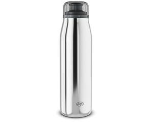 alfi Botella isotle de 500 ml, acero inoxidable pulido, termo de acero inoxidable, cierre de rosca absolutamente hermético, mantiene el calor durante 12 horas, frío durante 24 horas, botella para