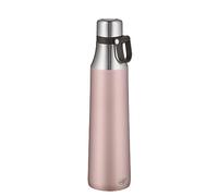 alfi City Bottle Loop 700 ml, Vintage Rose Mat, cantimplora de Acero Inoxidable con Correa, Robusta Botella isotérmica antiderrame, conserva el frío 18 Horas, estanca, para Bebidas con Gas