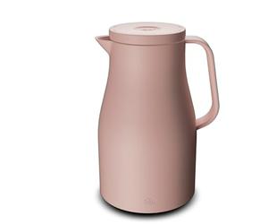 alfi ECONSCIOUS - Jarra térmica (1,0 L, cristal templado higiénico, cierre de rosca con botón de presión, verter con una mano, ideal como cafetera, tetera y tetera)