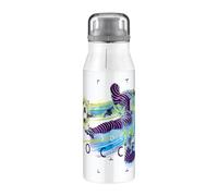 alfi Kids Bottle 600 ml, Soccer, cantimplora Infantil de Acero Inoxidable, Absolutamente estanca con tapón de Rosca, Botella Ligera y Robusta, para Bebidas con Gas, sin Marcas de Huellas, sin BPA