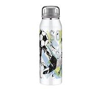 alfi Kids ISO Bottle 500 ml, Goal, cantimplora Infantil de Acero Inoxidable, estanca con tapón de Rosca, Mantiene el Calor 12 Horas y el frío 24 Horas, para Bebidas con Gas, sin Huellas, sin BPA