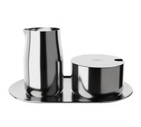 alfi MILK AND SUGAR SET, brillante, juego de leche y azúcar de acero inoxidable de alta calidad, diseño elegante, apto para lavavajillas, duradero