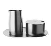 alfi MILK AND SUGAR SET, juego de leche y azúcar de acero inoxidable de alta calidad, diseño elegante, apto para lavavajillas, duradero