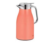 alfi SKYLINE 1,0 l, albaricoque profundo, jarra térmica de acero inoxidable con inserto higiénico de vidrio templado, cierre giratorio con botón de presión cómodo, asa ergonómica, ideal como jarra de