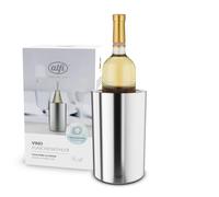 alfi Vino, Stainless Steel Polished, Enfriador de Acero Inoxidable para Botellas de 0,70-1 l, Mantiene el frío sin Agua de condensación ni Hielo, Bebidas frías hasta la última Gota