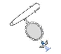 Alfiler de alas de ángel para foto para ramo de boda, boutonniere para fotos, broche de boda, regalos de recuerdo, accesorio para novia, D, Talla única