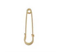 alfileres, 20 broches de seguridad gran tamaño 55/60 mm, accesorios base for hacer joyas DIY, ramos boda(Gold 60mm)