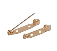 Alfileres, 50 piezas Broche Clip Base Alfileres Broche Base en blanco for suministros de fabricación de joyas DIY(Gold 2,35 mm)