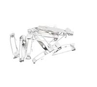 Alfileres con cierre de broche, 50 Uds., 15-40mm, 7 Colores, Broche, Clip, Alfileres De Base En Blanco for Suministros Fabricación Joyas DIY(Silver,40mm)