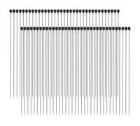 alfileres con insectos de acero inoxidable - Tamaño 0 juego de 100 - para Entomología, disección y Collections de (plata)