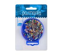 Alfileres Costura Profesionales con Bolita de Perla, Confección de Telas, Multicolor, 100 piezas, Resistentes, Excelente Acabado Duradero, de Pasmanta desde 1953