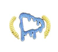 Alfileres de aleación para sombreros de dibujos animados, decoración elegante, broche para sombrero, insignia, accesorio de ropa unisex, Hat pin wheat ears, Metal, No es una piedra preciosa